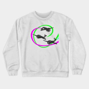 Aerobatic planes | Vivid Vapor trails Crewneck Sweatshirt